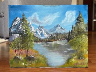 original landscape oil painting by abuelo