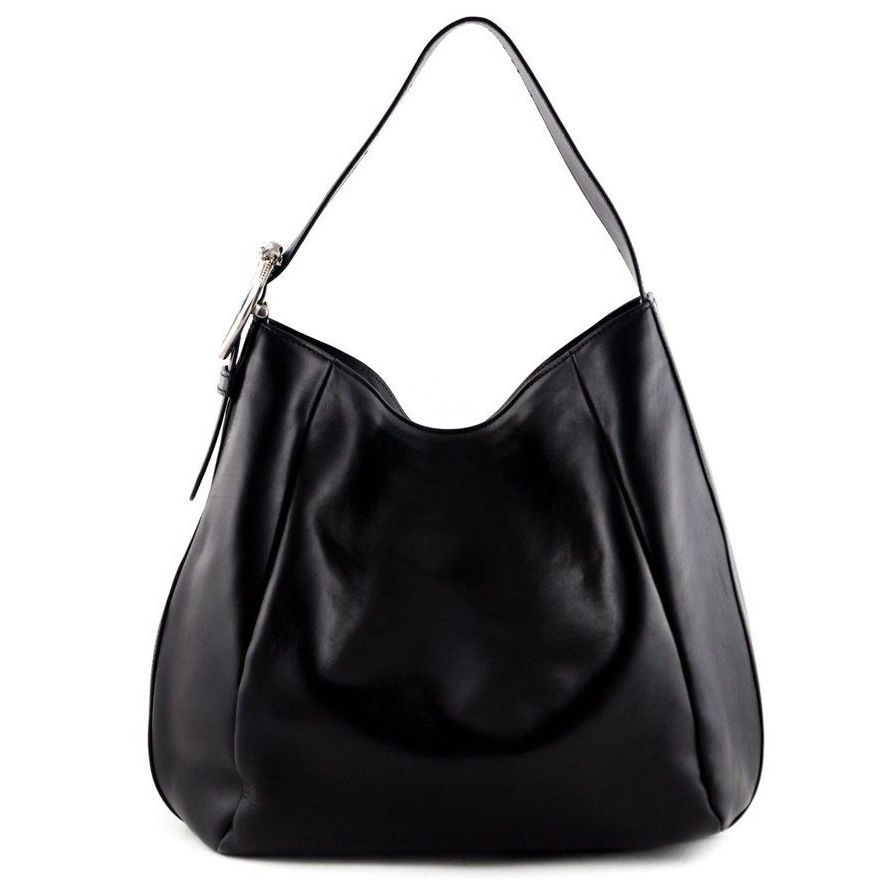GUCCI Authentic Genuine Leather Ribot Hobo Bag