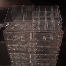  3-Tier Clear Makeup Organizer