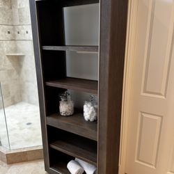Solid Wood Bookcase Storage