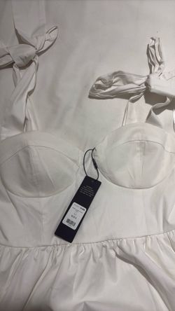 White Summer Puffer Dress