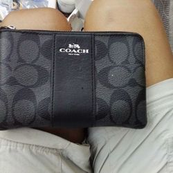 Coach Coroner Zip Wristlet 