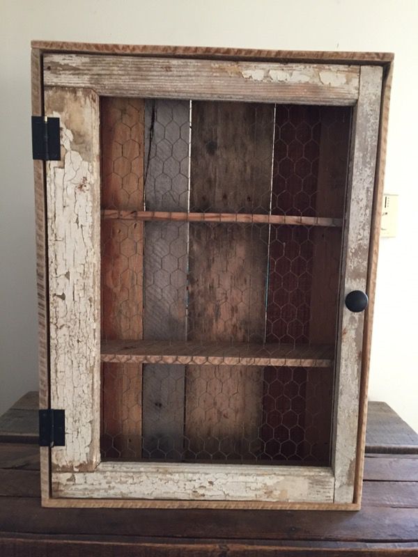 Rustic cabinet/shelf