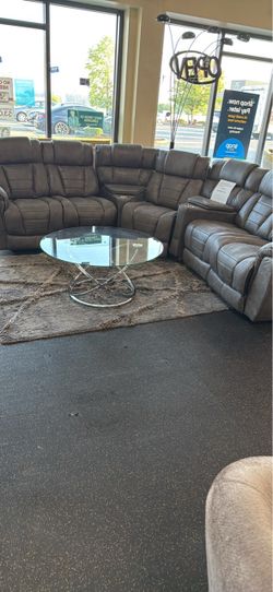 Power Reclining Sectional On Sale