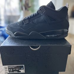 Jordan Retro 4 Black Cat Size 12