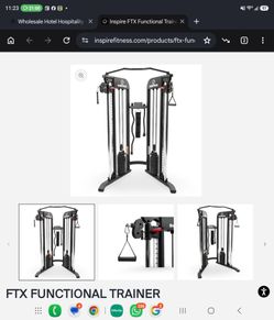 INSPIRE FTX FUNCTIONAL TRAINER Home Gym Machine with Two 165 lb weight stack