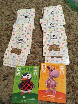 Amiibos animal crossing cards