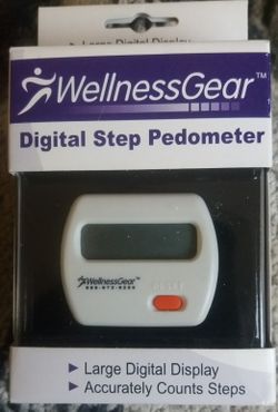 DIGITAL STEP PEDOMETER BY WELLNESS GEAR