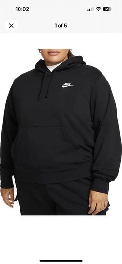 Nike Sportswear Club Fleece Women's Pullover Hoodie, Black, 3X
