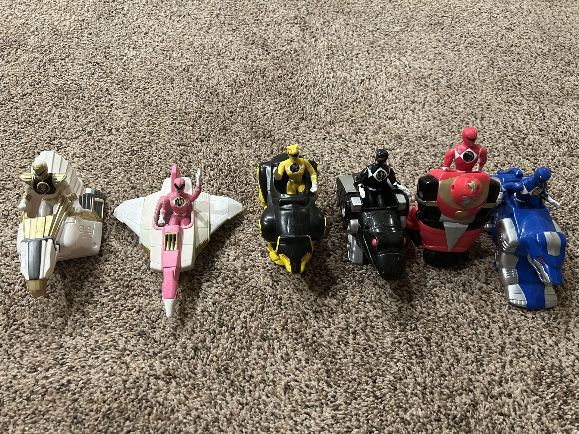 1995 Mighty Morphin Power Rangers McDonald’s toys complete set
