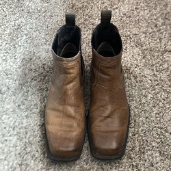 Leather cowboy boots