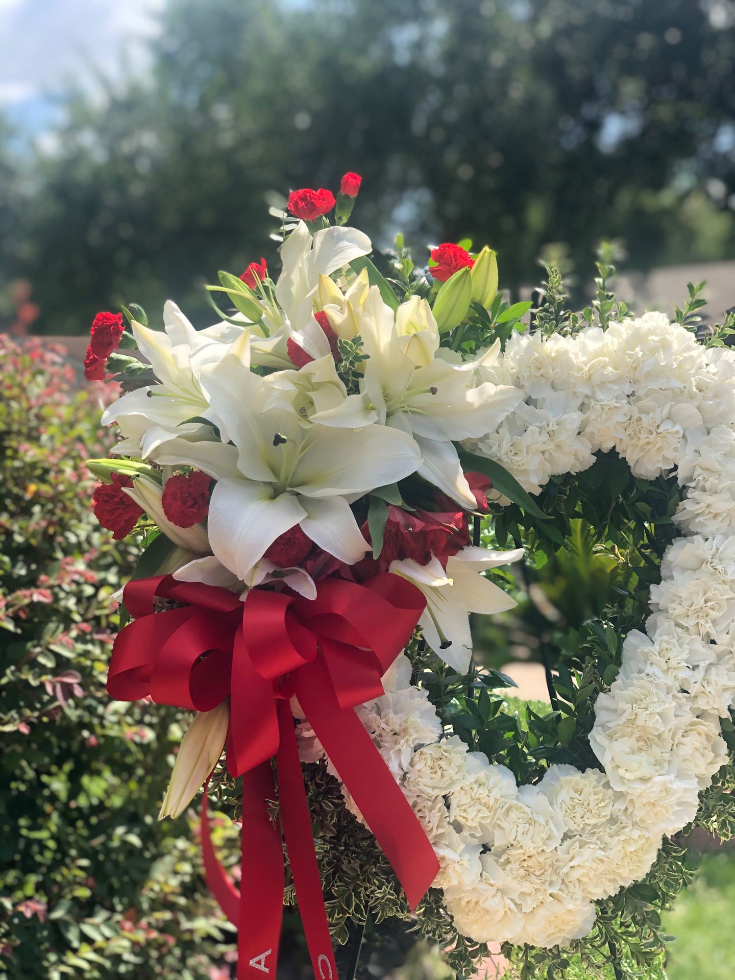 Fresh flowers for funeral