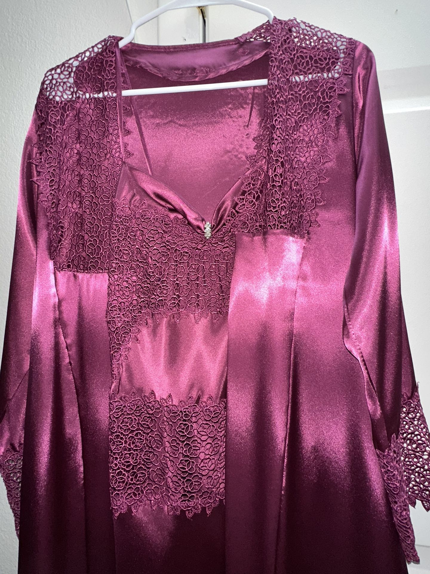 Pink Silk 2 Piece Set