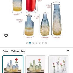 Glasses Vases Set Of 4