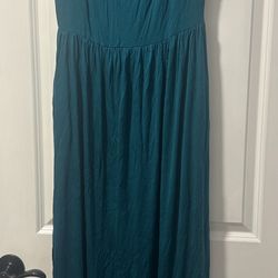 Women’s Teal Dress With Pockets