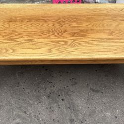vintage solid oak coffee table rectangular L52”*W24”*H16”(address in description)  👇delivery 🚚 available within 15 miles for extra $55 delivery fees