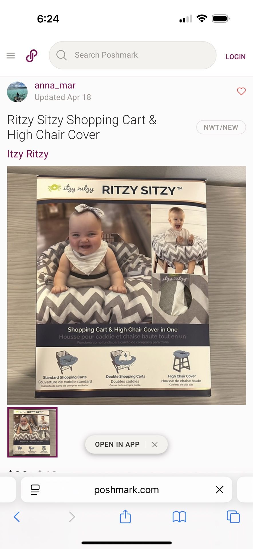 Baby Shopping Cart Cover