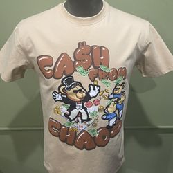 Bleecker&Mercer t-shirt Khaki Bear Design 