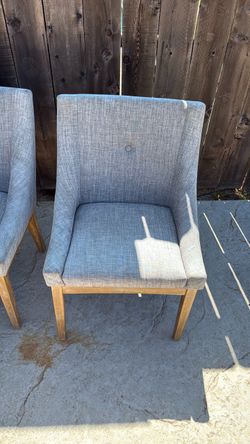 Dining chairs grey upholstered