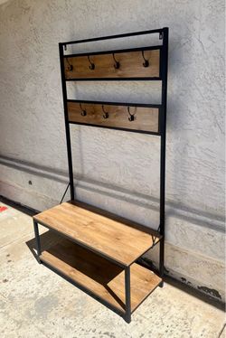 Entryway Hall Tree with Bench