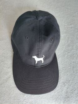 Black pink Victoria secret dog strap back hat