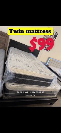 Twin size pillow top mattress