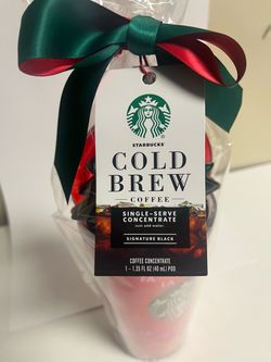 Coffee  - “Brand New” Cold Brew Starbucks 1-1.35 FL. OZ. POD Coffee with 16 oz. Tumbler Kit. ONLY: $10 !!