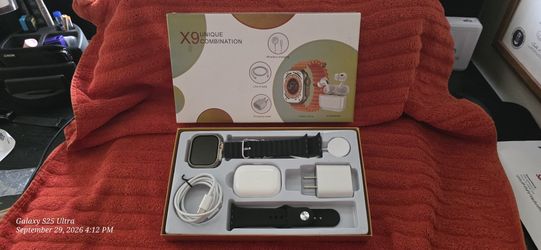 X9 Smartwatch + Wireless Earbuds Bundle (Watch Ultra Style)