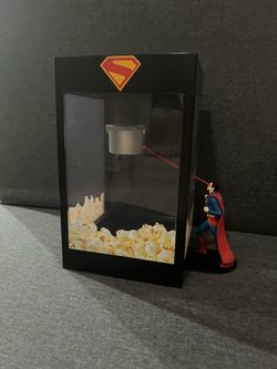 Superman popcorn bucket.