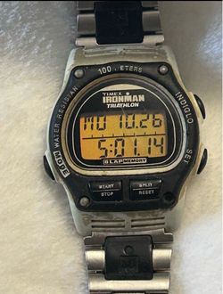 Timex digital Ironman with original steel band