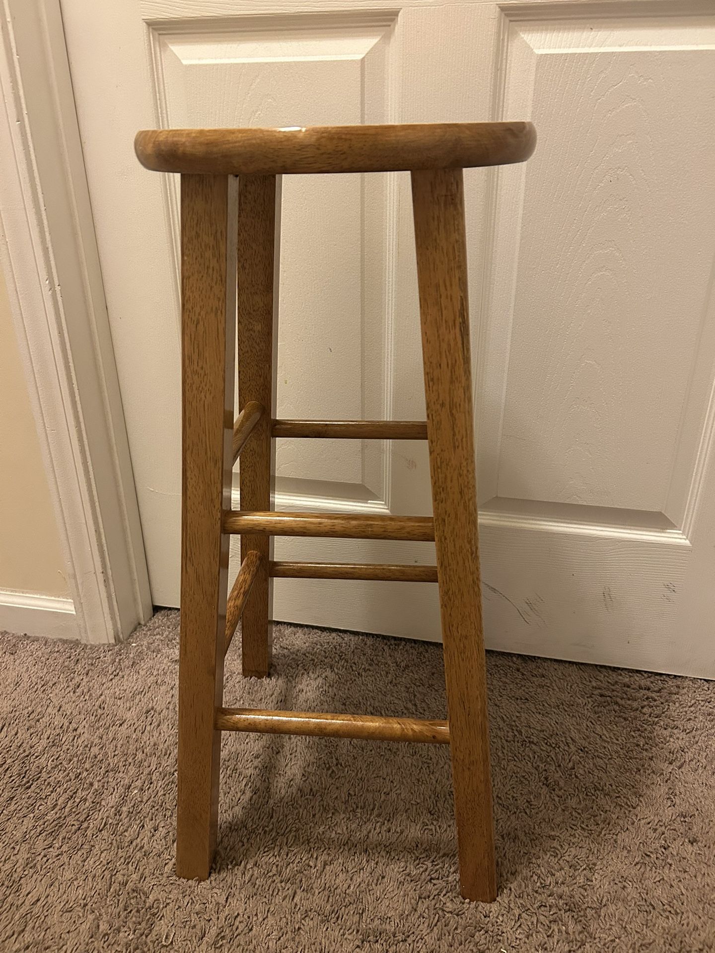 Natural Wood Barstool