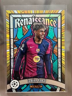 LAMINE YAMAL 2024-25 TOPPS MERLIN UCL RENAISSANCE CASE HIT SSP #R-6