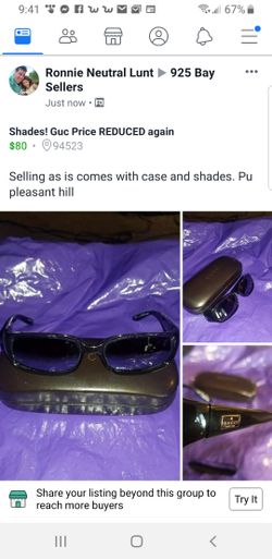 Gucci sunglasses with case