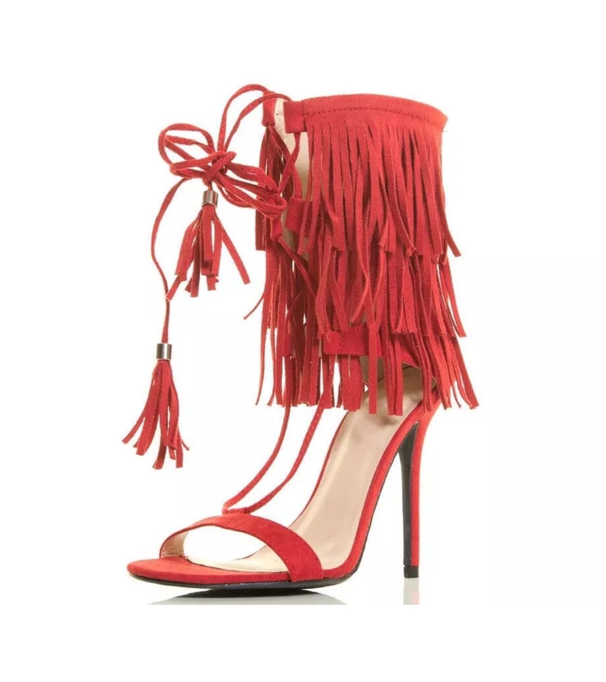 Schutz Pamela Mid Heels Bright Orange Cow Suede Sandals Size 11B Made In Brazil
