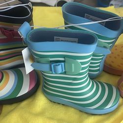 Brand New Toddler Rain Boots From Size 5 Up To Size 10
