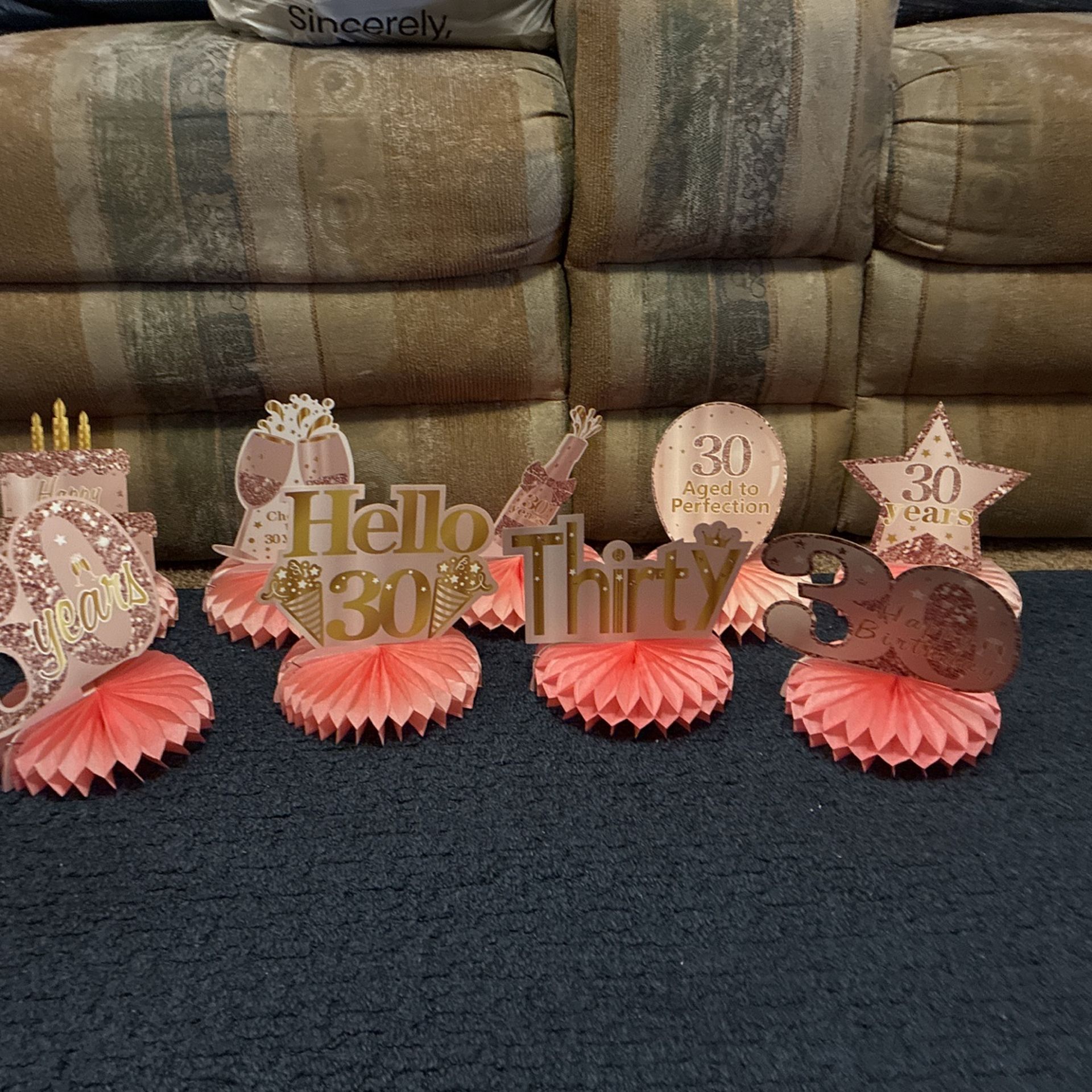 30th Birthday Table Decor