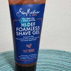 Hi-def Foamless Shea Moisture Men's Shave Gel