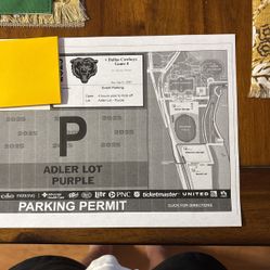 Bears Parking Pass Vs Dallas Cowboys