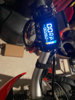 Kooz 72v800w electric dirt bike, red