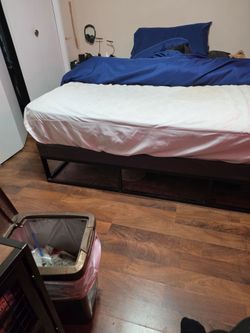 King Size Mattres w/ Cover and Frame