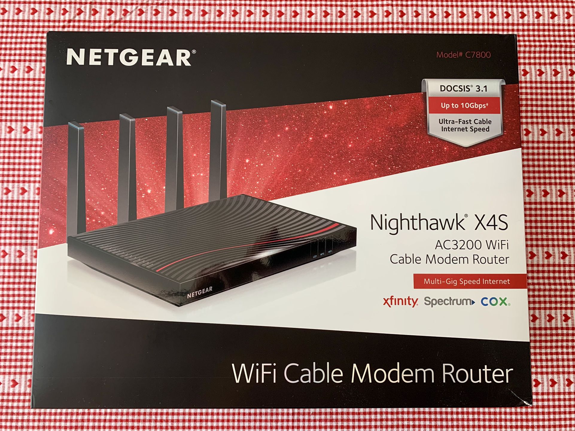NETGEAR Nighthawk X4S AC3200 WiFi Cable Modem Router (C7800)