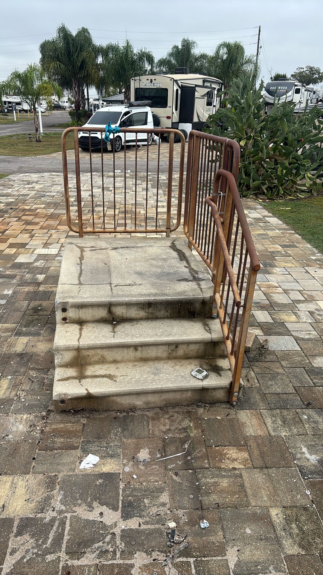 Cement Stair Steps