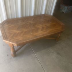 Solid Wood Coffee Table 48” X 28” X 18”