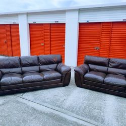 Leather Sofa And Loveseat 