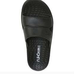 Ryka Women's Restore-Slide Sport Slides, Black Size 10M