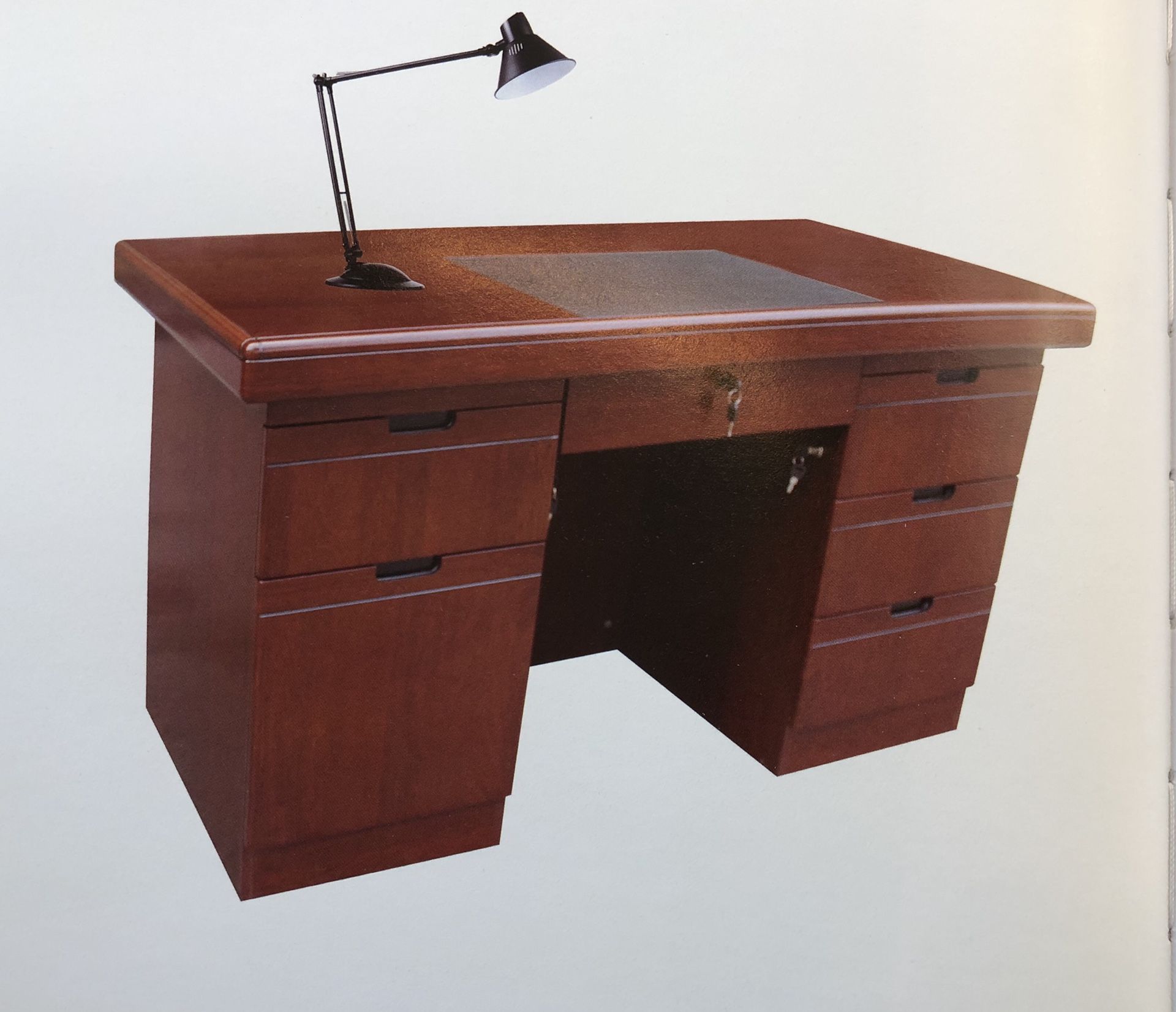 Assembled solid wood office desk