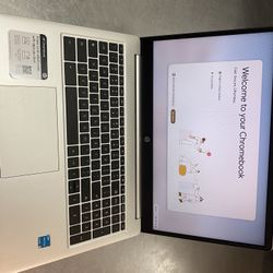 HP 15.6" Chromebook Laptop for College Students,Intel Processor N200,8GB LPDDR5 RAM,128GB Storage(64GB eMMC + 64GB SD Card),Chrome OS,Natural Silver