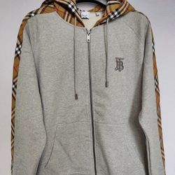 Burberry Grey Hoodie Size L