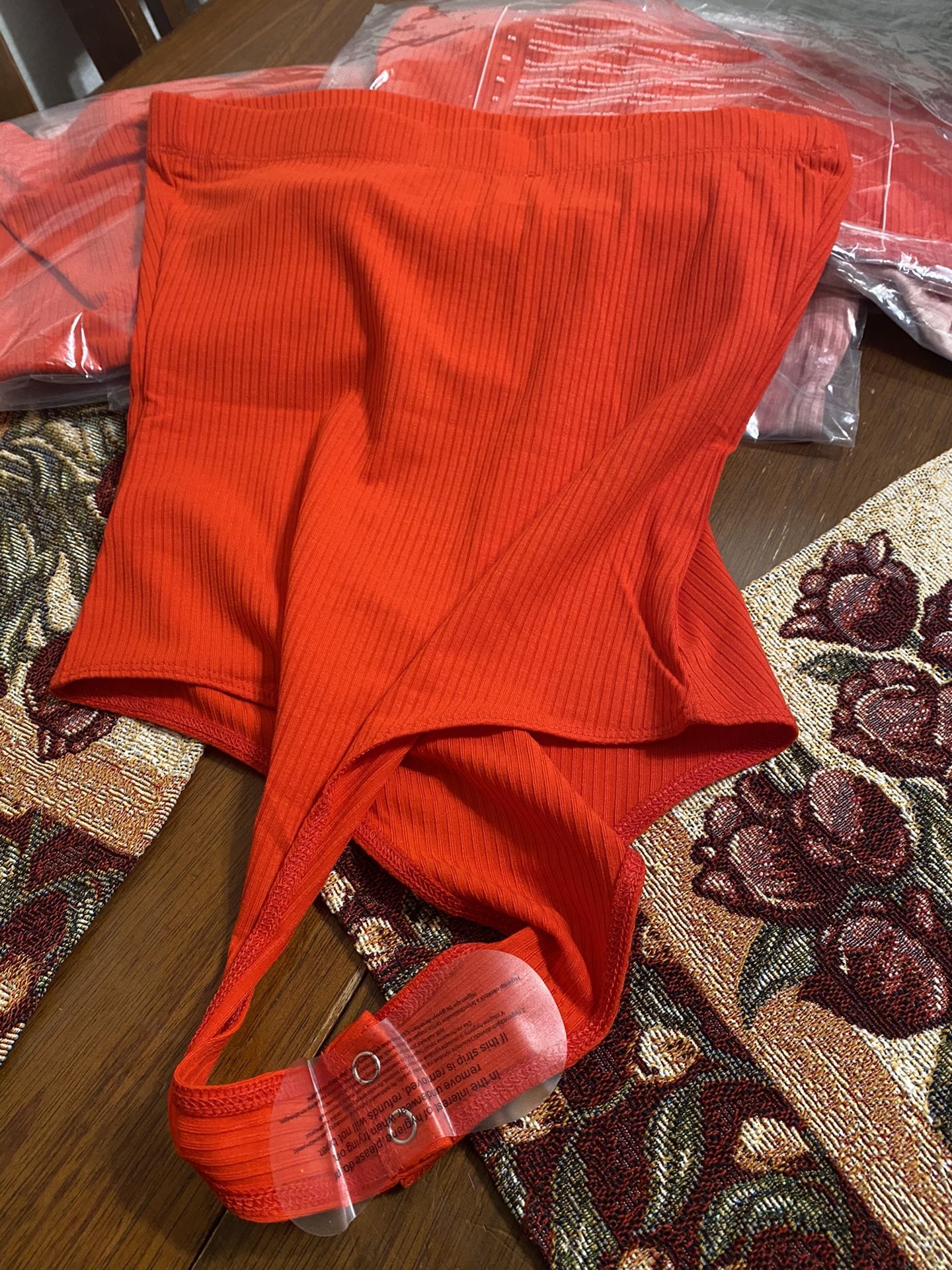 Red bodysuit