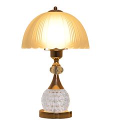 Table Lamp Petal Light Luxury Crystal  Control Dimming